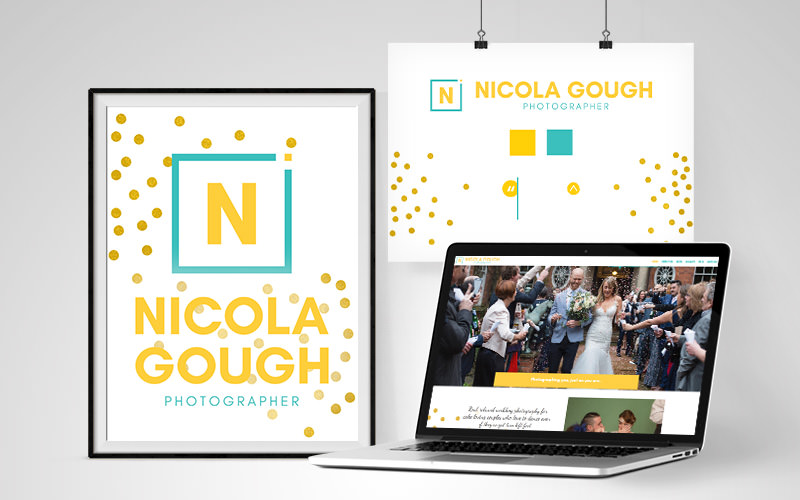 A colourful and fresh, wedding photographers website design and branding