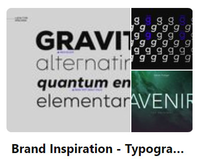 Pinterest Branding Typography
