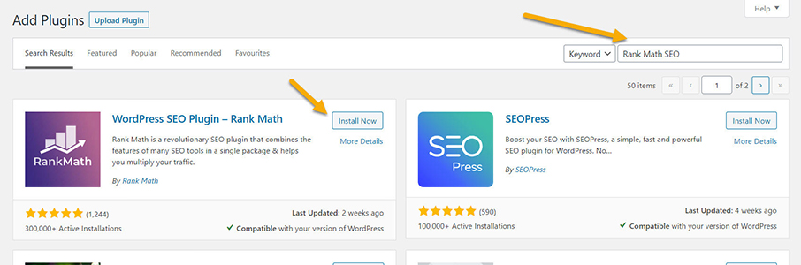 THD RankMathSEO InstallPlugin