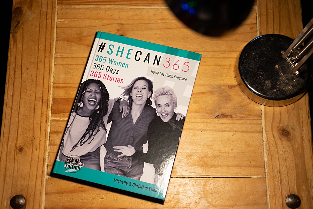 The book She Can 365 #shecan365 sharing the business stories of many inspirational entrepreneurial women, including myself.